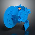 gear large gear small gear cast iron gear internal gear external gear bevel gear 3d model