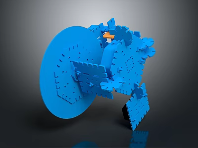 gear large gear small gear cast iron gear internal gear external gear bevel gear 3d model