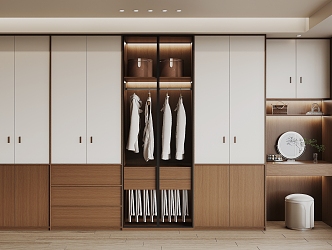 Middle style wardrobe 3d model