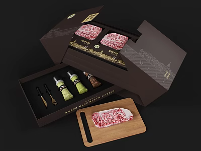 Modern packing box packing box 3d model Modern packing box packing box 3d model