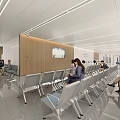 Modern Hospital Outpatient Clinic Emergency Center With Spacious Hall Glass Windows And Reception Desk