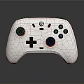 White GameSir Game Controller With Black Buttons And Ergonomic Design For Daily Use 3d model