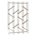 Industrial White Metal Multi Tier Storage Racks with Heavy Duty Structure 3d model