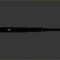 Futuristic Double Barreled Weapon With Green Glowing Accents And Modern Tactical Design