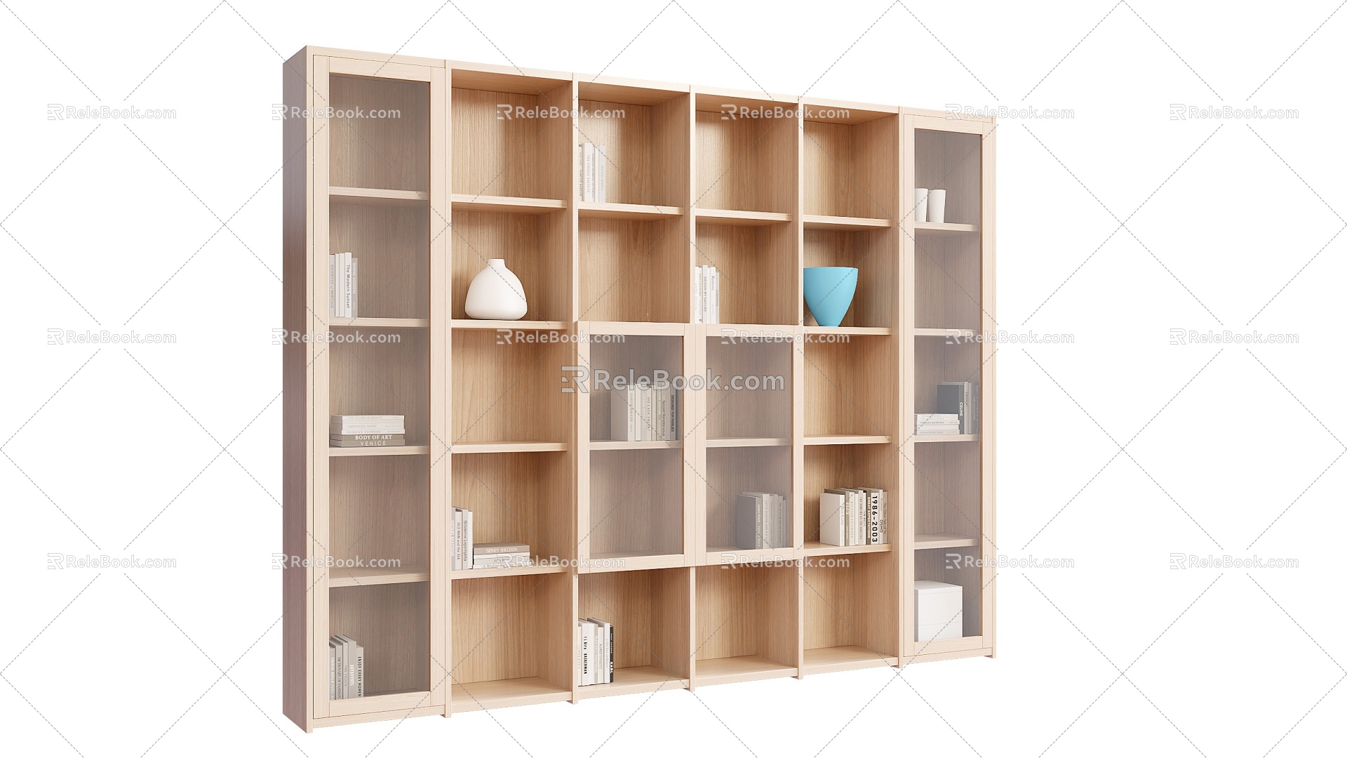 Simple Bookshelf Bookcase IKEA Bookcase 3d model