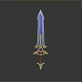 Ancient Sword Game Sword Magic Sword Magic Sword Magic Sword Magic Sword Magic Sword Officer Sword 3d model
