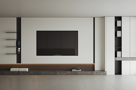 TV background wall 3d model