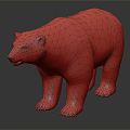 Modern polar bear 3d model