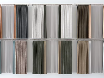 Modern Curtains 3d model