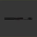 Modern Tactical Pistol With Silencer Scope Tactical Rail And Ergonomic Grip