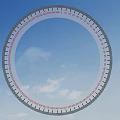 High Quality Circular Hardware Measuring Tool With Clear Scales And Numbers