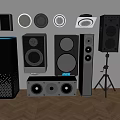ceiling sound wall-mounted sound floor sound amplifier small sound subwoofer vertical sound 3d model