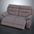 Modern Gray Reclining Sofa With Comfortable Seats Ideal For Multiple People Relaxing