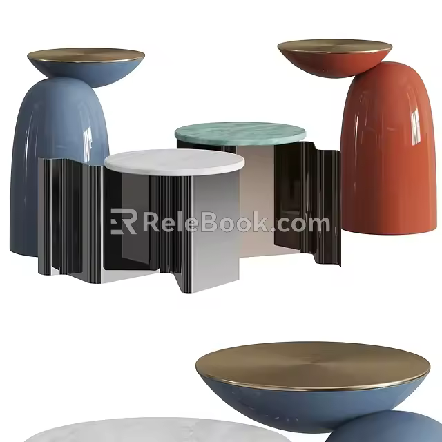 And sketch coffee and side table 3d model