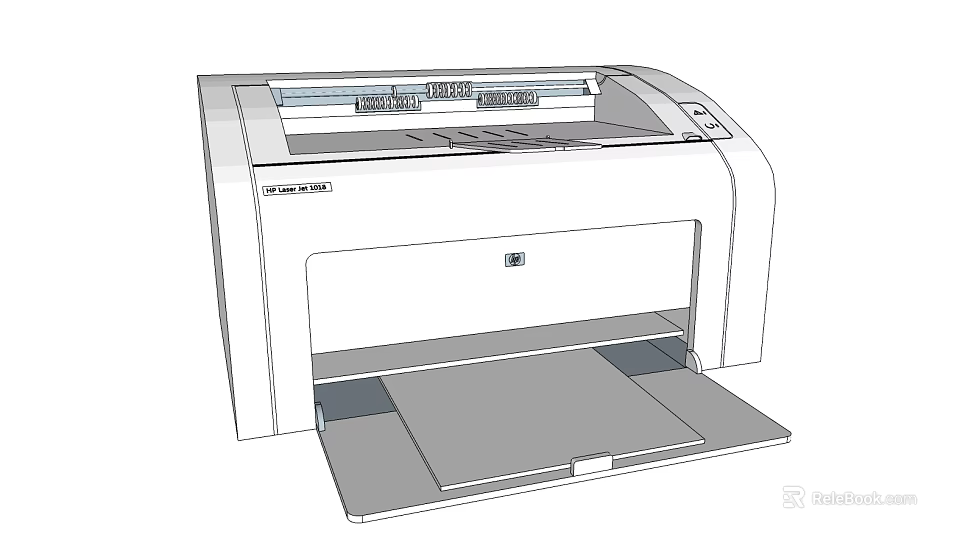 Efficient Desktop Office Appliance Printer With Modern Design For Office Printing Tasks 3d model