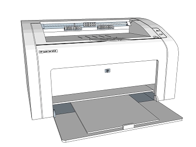 Modern Printer White Printer model