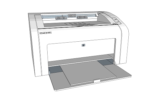 Modern Printer White Printer 3d model