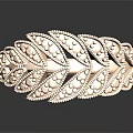 Fashionable Rose Gold Ring Adorned With Red Gemstones And Intricate Filigree Design Details