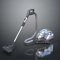 Modern Efficient Handheld Vacuum Cleaner With Silver Design And Powerful Suction 3d model