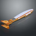 intercontinental missile super missile long range missile sci-fi weapon future weapon sci-fi equipment 3d model