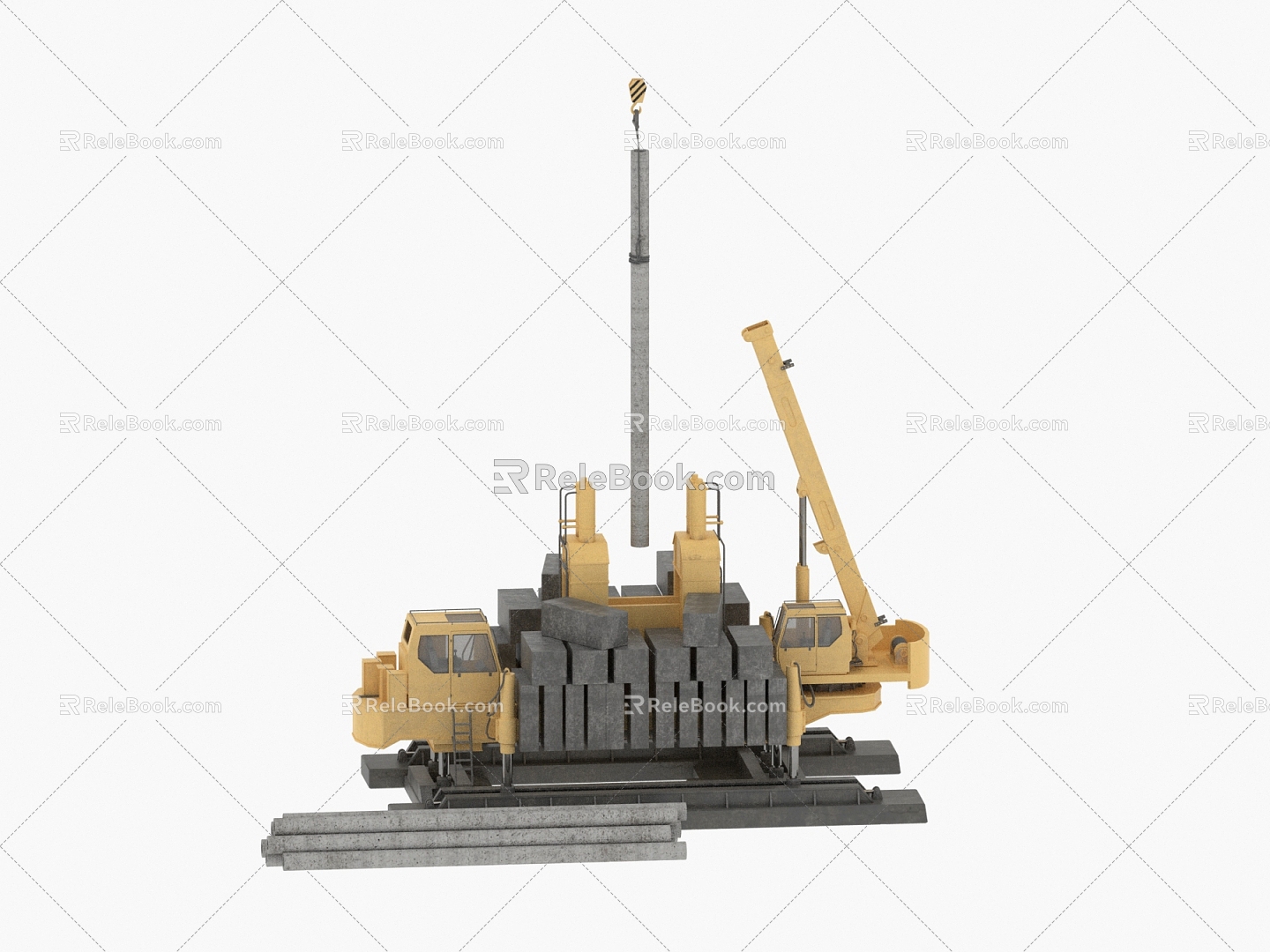 Modern Industrial LOFT Machinery Mechanical Vehicle 3d model