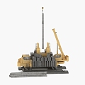 Modern Industrial LOFT Machinery Mechanical Vehicle 3d model