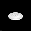 White Round Ceiling Medallion With Greek Key Pattern And Central Hole 3d model