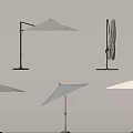 Outdoor Standing Patio Umbrella Collection With Foldable Styles And Neutral Colors