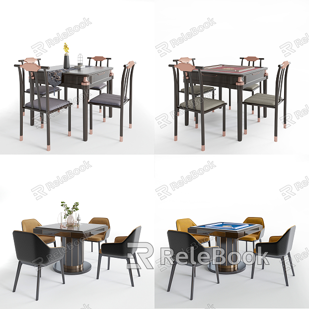 New Chinese Mahjong Table and Chair Dining Table Mahjong Table model