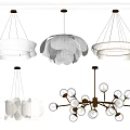 Modern Lighting Combinations With Various Elegant Hanging Designs And Unique Shapes For Home Decor