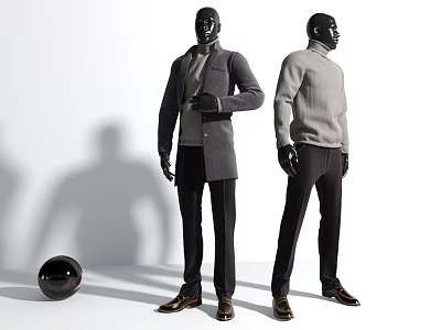 Modern model costume figure 3d model