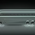 Futuristic Silver Bus Featuring Streamlined Body Large Windows And Floating Elements 3d model