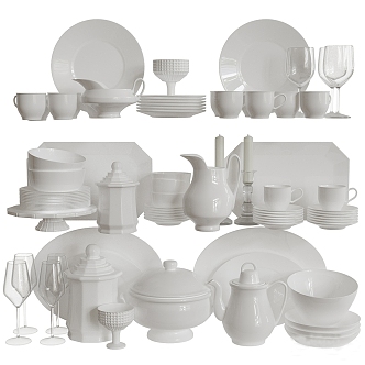 Tableware suit 3d model