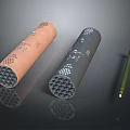 Military Weapon Launch Tubes In Brown Gray And Green Missile Projectile