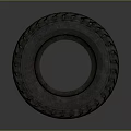 Car Tire Closeup View With Detailed Tread Pattern And Rubber Texture