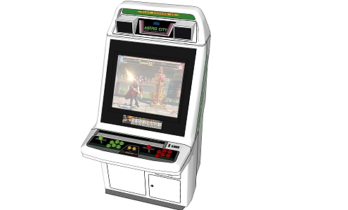 desktop game machine 3d model