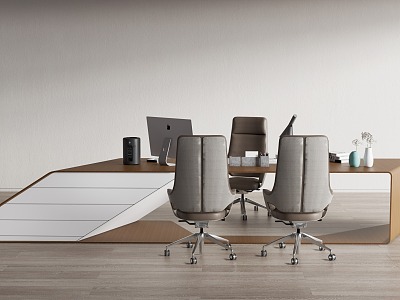 modern office desk and chair model