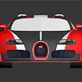 Red and Gray Sleek Sports Car with Aerodynamic Exterior and Glossy Finish
