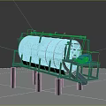 Industrial Rotary Drum Screening Equipment with Metal Frame and Motor Drive