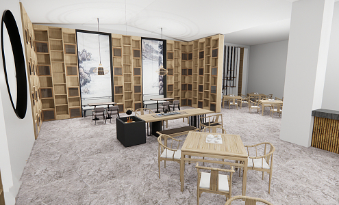 New Chinese Teahouse 3d model