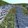 Scenic Detached Villa Community With Lush Greenery Riverfront And Landscaped Gardens