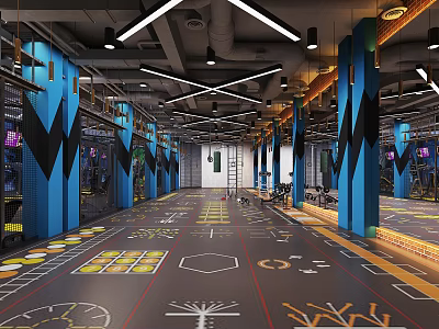 INDUSTRIAL LOFT GYM 3d model
