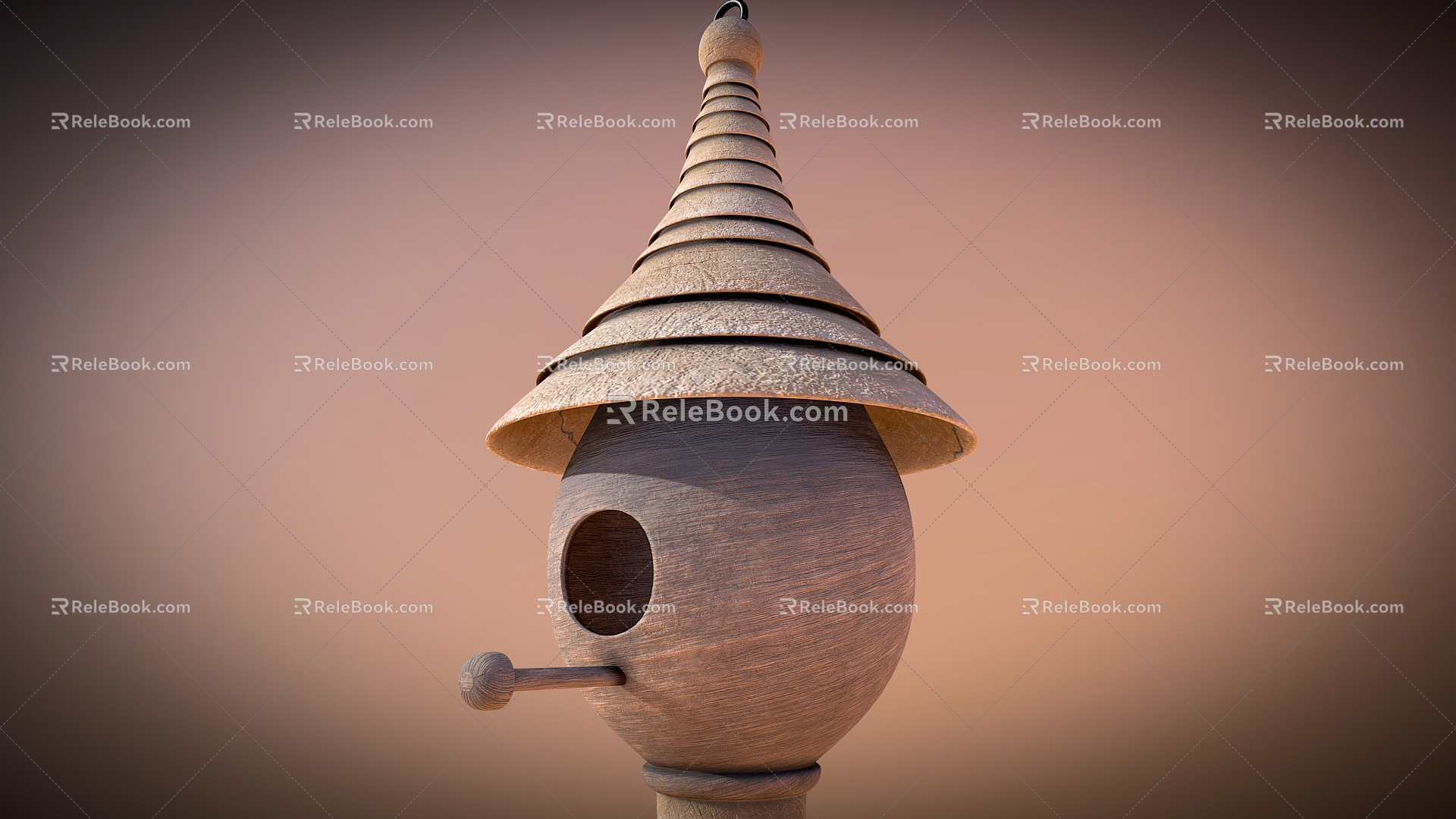 Bird Nest Bird House Bird Peng 3d model