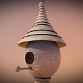 Bird Nest Bird House Bird Peng 3d model