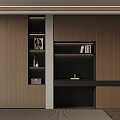 07 wardrobe Italian minimalist wardrobe 3d model