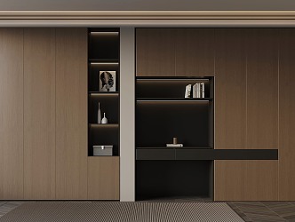 07 wardrobe Italian minimalist wardrobe 3d model