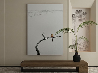 New Chinese Decorative Painting 3d model