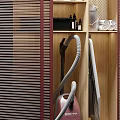 Modern Bathroom Vanity Cabinet With Wooden Storage Shelves And Toiletries Organizer