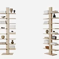 Modern Bookshelf 3d model