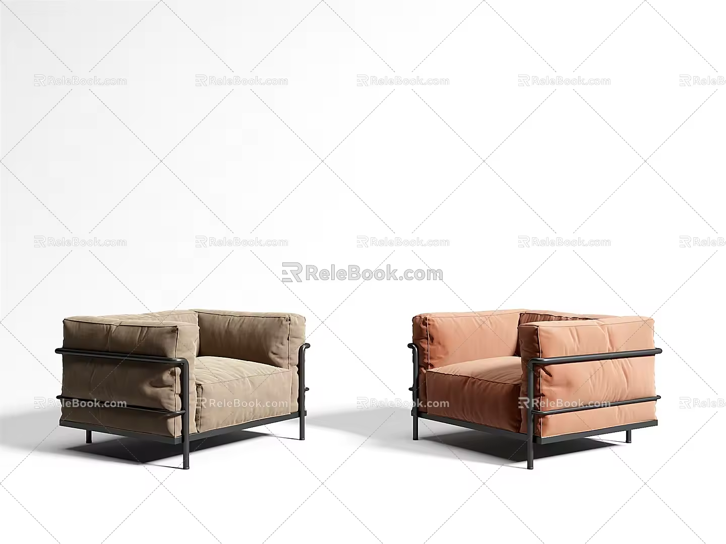 Modern Single Sofa Casual Sofa 3d model
